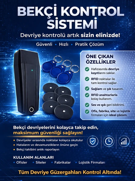 Bekçi Kontrol Sistemleri Devriye Tur Seti ürün görseli 1