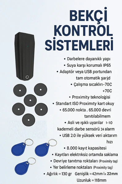 Bekçi Kontrol Sistemleri Devriye Tur Seti - Resim 2