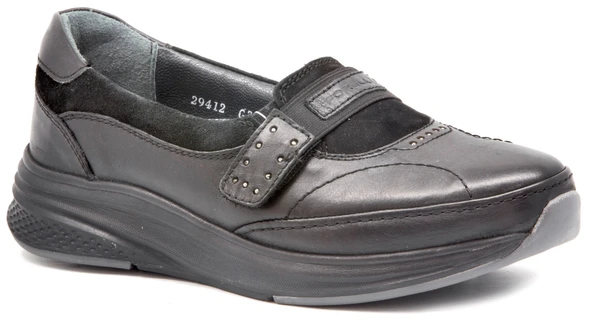 Forelli Frl 22K 29412 Siyah Bayan Ayakkabı Comfort ürün görseli 1