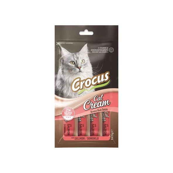 Crocus Somonlu Krema Kedi Ödülü 4x15 gr ürün görseli 1