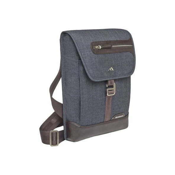 Brenthaven Collins Vertical Messenger - Indigo Chambray Dikey Notebook Çantası ürün görseli 1