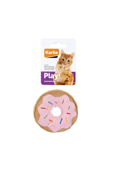 KARLİE PELUŞ KEDİ OYUNCAĞI 7,5 CM ÇÖREK PEMBE ürün görseli 1