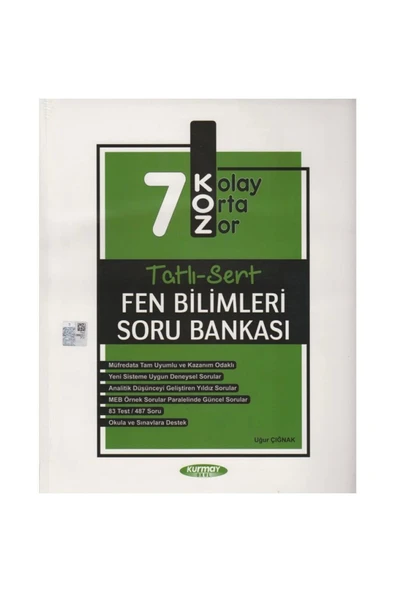 Kurmay 7.Sınıf Koz Fen Bilimleri Tatlı Sert Soru Bankası ürün görseli 1