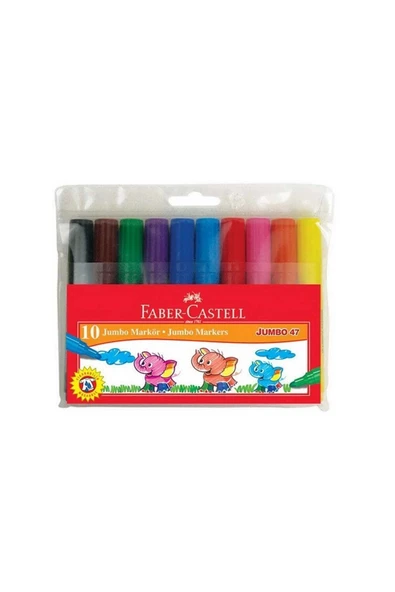 Faber Jumbo 47 Markör 6Lı Poşet 5068030647 ürün görseli 1