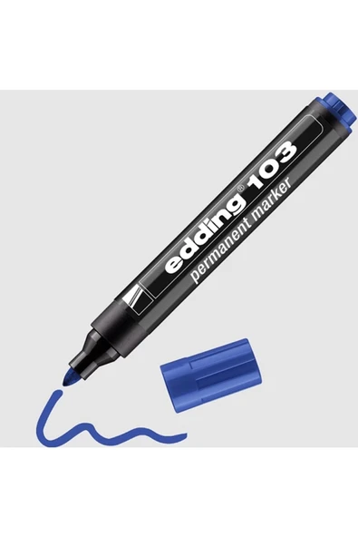 Eddıng 103 Permanent Markör Mavi 4-103003 ürün görseli 1