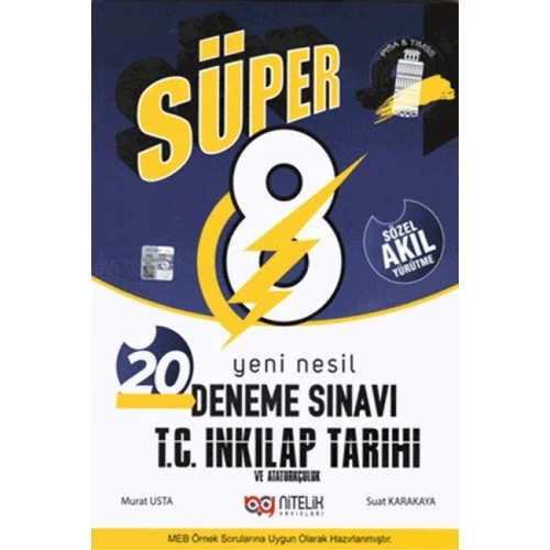 Nitelik 8.Sınıf İnkilap Tarihi 20 Çözümlü Deneme Sınavı ürün görseli 1