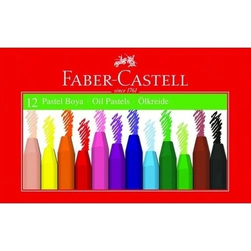 Faber Pastel Boya 12 Renk Karton Kutu 5282125312 ürün görseli 1
