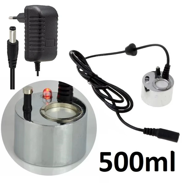 500ml Metal Soğuk Buhar Üreteci, Kuluçka Nem Nozulu 24v+Adaptör ürün görseli 1