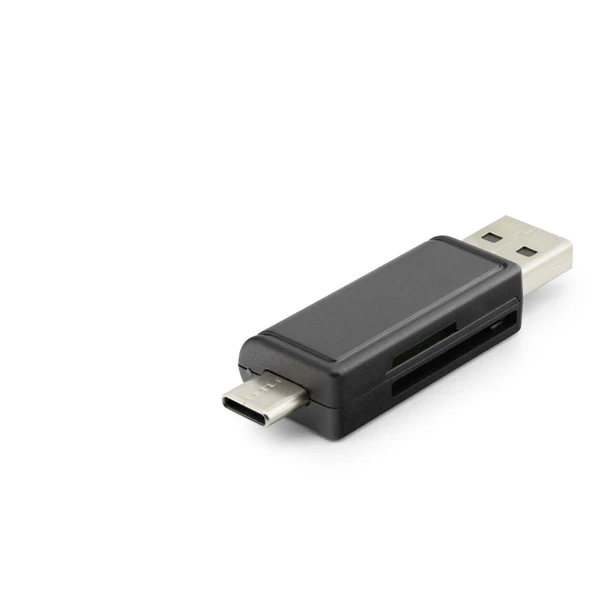 Card Reader Usb + Type-C Mıcro Sd Siyah HDX7026 ürün görseli 1