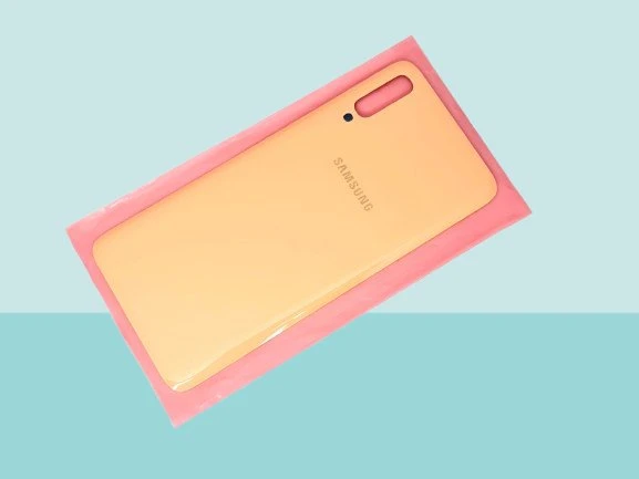 Tkgz - Samsung Galaxy A70 A 705 Arka Kapak Batarya Kapağı - TURUNCU ürün görseli 1