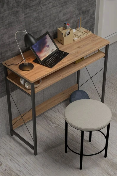 Çalışma Masası  Bilgisayar Laptop Ofis Masası Okul Ev Atlantik Çam ürün görseli 1