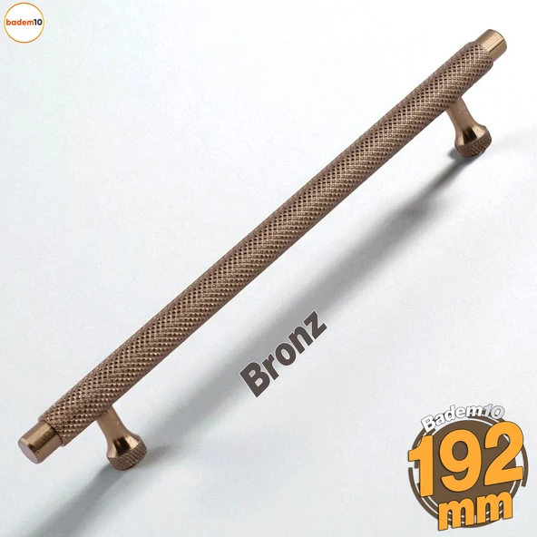 Martin Bronz Metal Kulp 192 mm Mobilya Çekmece Mutfak Dolabı Dolap Modern Kapak Kulpları Grip Desen ürün görseli 1