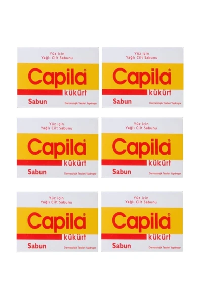 Capila Kükürtlü Sabun 90 gr 6 Kutu ürün görseli 1