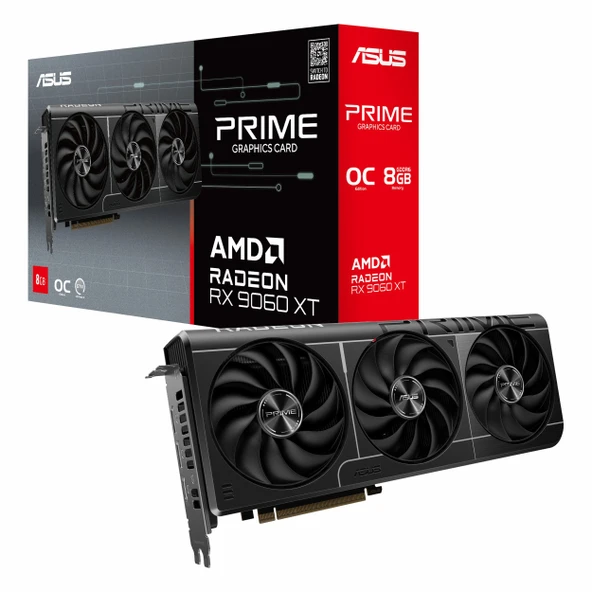 Asus Prime Radeon RX 9060 XT OC 8GB GDDR6 128Bit HDMI/DP Ekran Kartı ürün görseli 1