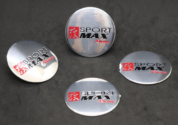 Jant Göbek Arma İthal Metal Sticker SportMax Racing Dizayn ürün görseli 1