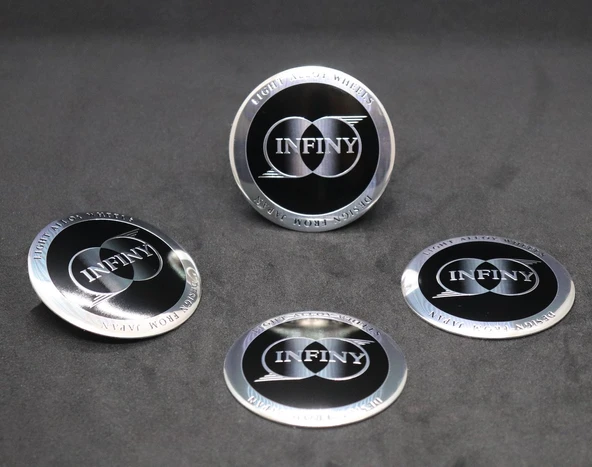 Jant Göbek Arma İthal Metal Sticker Infiny Dizayn ürün görseli 1