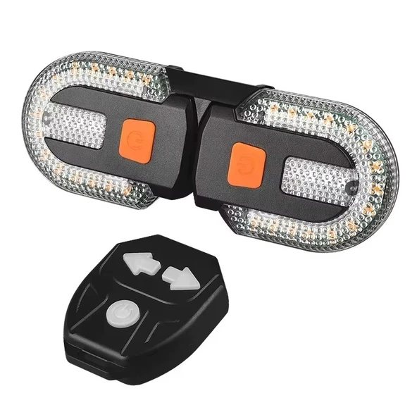 Schulzz Uzaktan Kumandalı Bisiklet Stop Lambası – LED Sinyalli, Su Geçirmez, USB Şarjlı, Alarm Sesli 5M Arka Lamba ürün görseli 1