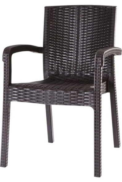 Violet Rattan Kahverengi Sandalye 4 Adet ürün görseli 1