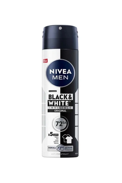 Nivea Men Invisible Black & White Original 150 ml Erkek Deodorant ürün görseli 1