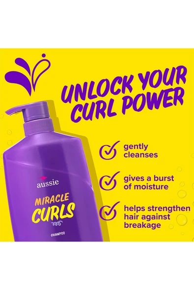 Aussie Miracle Curls Bukle Belirginleştirici Şampuan 778ML - Resim 3
