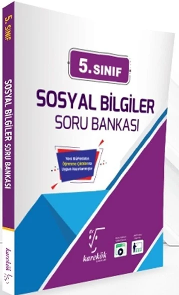 5. Sınıf Sosyal Bilgiler Soru Bankası Karekök Yayınları ürün görseli 1