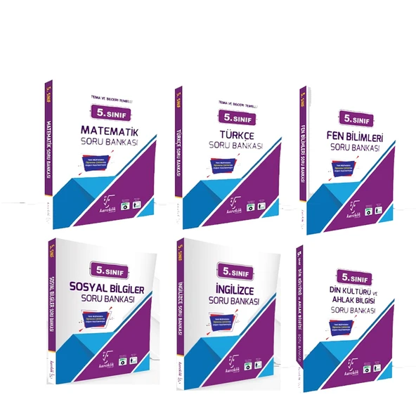 Karekök 5.Sınıf Soru Bankası Seti 6 Kitap ürün görseli 1