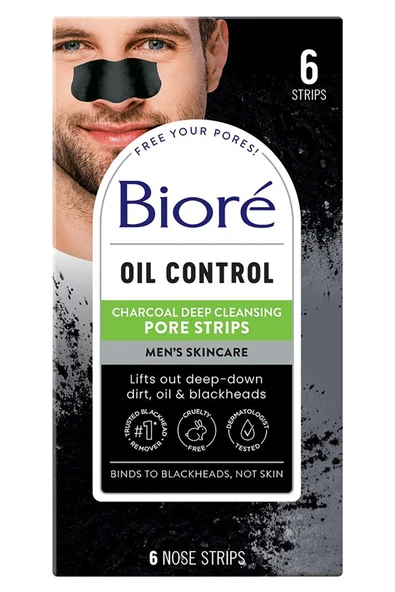 Biore Men Oil Control Gözenek Temizleme Bandı 6 Adet ürün görseli 1