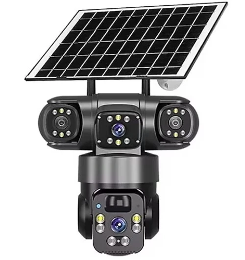O-KAM Pro 6060 4G Solar 6MP PTZ Kamera 2 Lensli ürün görseli 1