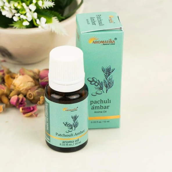 Aromatika Patchouli Amber aromatik yağ difüzör ve buhurdanlık kokusu 10 ml ürün görseli 1