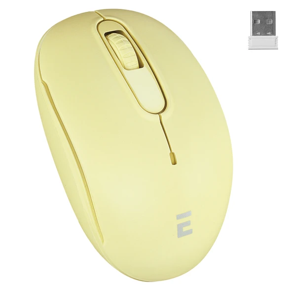 Everest SMW-666 Usb Sarı 2.4Ghz Optik Wireless Mouse - Resim 2