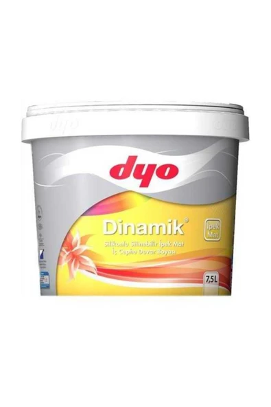 Dyo Dinamik Silikonlu Ipekmat İç Cephe Boyası 7,5 Lt Beyaz ürün görseli 1