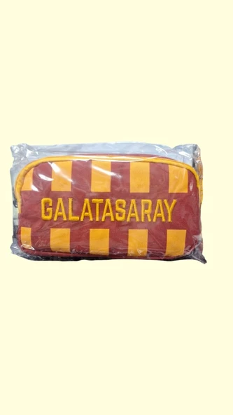 Galatasaray Sarı Kırmızı Çubuklu Kalem Çantası ürün görseli 1