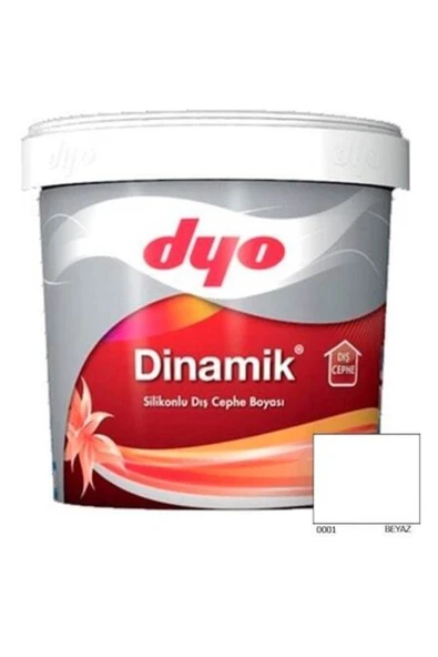 Dyo Dinamik Dış Cephe Boyası 2,5 Lt Beyaz 0001 ürün görseli 1