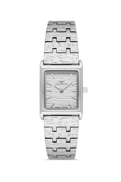 Ferro FL21599AWT-A Quartz Çelik Gri 22 mm Kadın Kol Saati ürün görseli 1