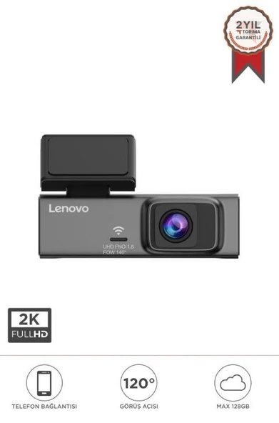 Lenovo S7/7701 Siyah 2K HD Wifi Araç içi Ön Araç Kamerası ürün görseli 1