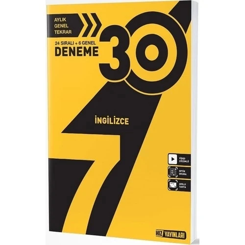 Hız 7.Sınıf İngilizce 30 Deneme ürün görseli 1