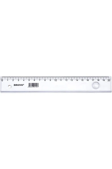 Brons Plastik Cetvel 20 Cm Br-113 ürün görseli 1