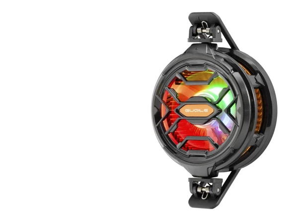 Telefon Buz Soğutucu Fan Mıknatıs Ve Klips Rgb Siyah HDX4382 ürün görseli 1