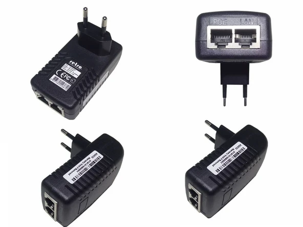 Kablosuz Ağ Ürünleri İçin 24V 1A 24W POE Ethernet Adaptör RETRO ürün görseli 1
