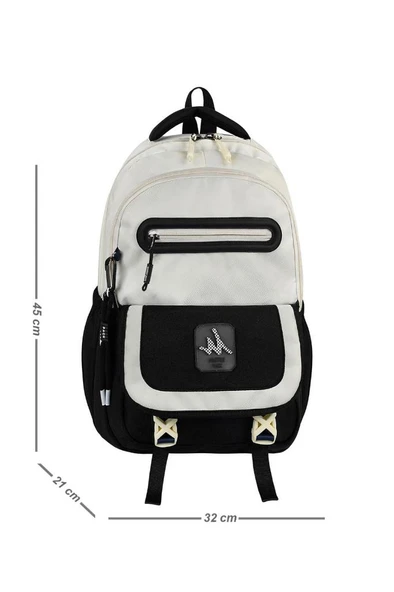 Unisex Lise Sırt Çantası Ortaokul Sırt Çantası 45*32 Cm Anahtarlık Hediyeli ürün görseli 1