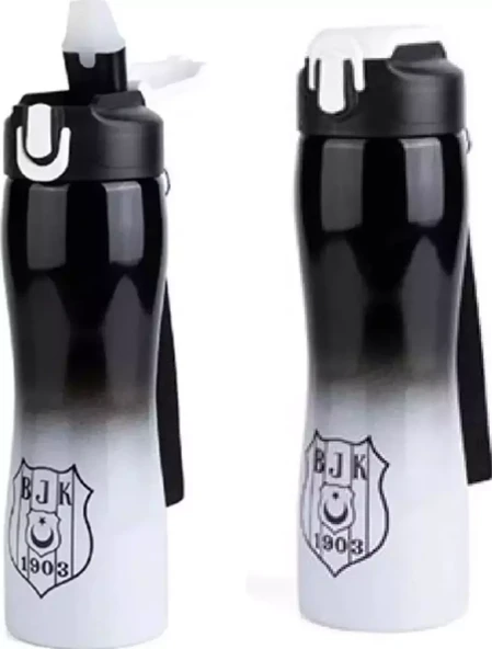 Lisanslı Beşiktaş Çelik Matara 500ML - Resim 3