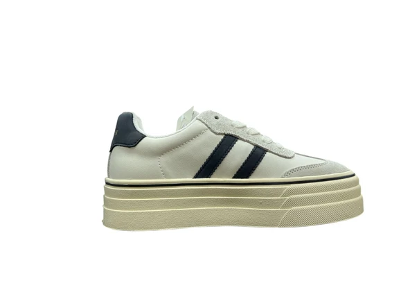 LUFİAN ANGELA KADIN YÜKSEK TABAN BEYAZ SNEAKER AYAKKABI 121230025 ürün görseli 1