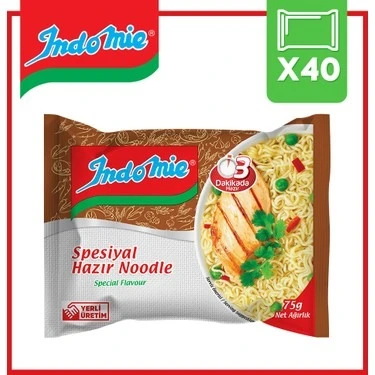 İndomie Spesiyal Hazır Noodle 75g 40 adet ürün görseli 1