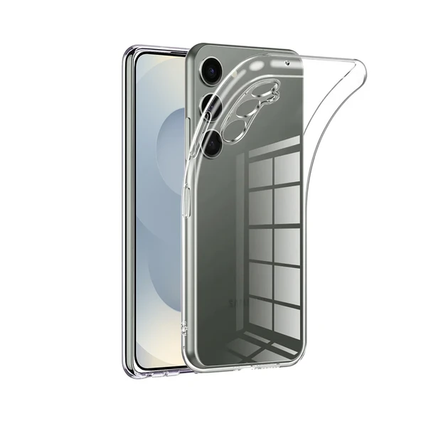 Samsung Galaxy S25 Plus Kılıf Kamera Korumalı Silikon Şeffaf Kapak ürün görseli 1