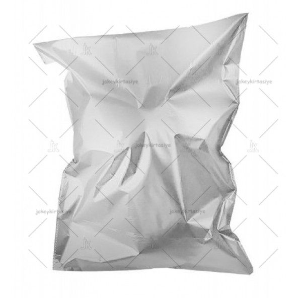 Mat Metalize En: 17cm X BoY: 25cm Bantlı GÜMÜŞ-SİLVER Hediye PAKETİ (20 Adet) ürün görseli 1