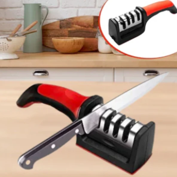 Mucit Home  Bıçak Bileyici 4Açılı Elmas Seramik Çelik El Bıçakları Bileme ürün görseli 1
