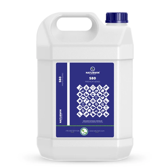 NATURWİN S80 SIVI KÜKÜRT(PH DÜZENLEYİCİ-TUZLULUK GİDERİCİ-KİREÇ KIRICI-ISI DENGELEYİCİ) 5 LT ürün görseli 1