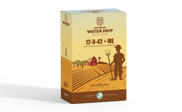 Damlama Gübresi Naturwin Water Drip 12-0+42+Me Npk Gübre 1 Kg ürün görseli 1