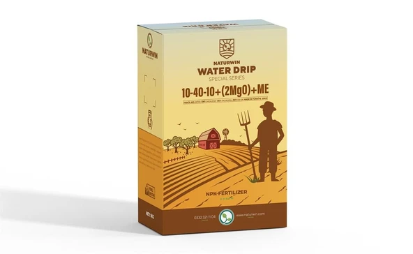 Damlama Gübresi Naturwin Water Drip 10-40-10+2MGO+Me Npk Gübre 1 Kg ürün görseli 1