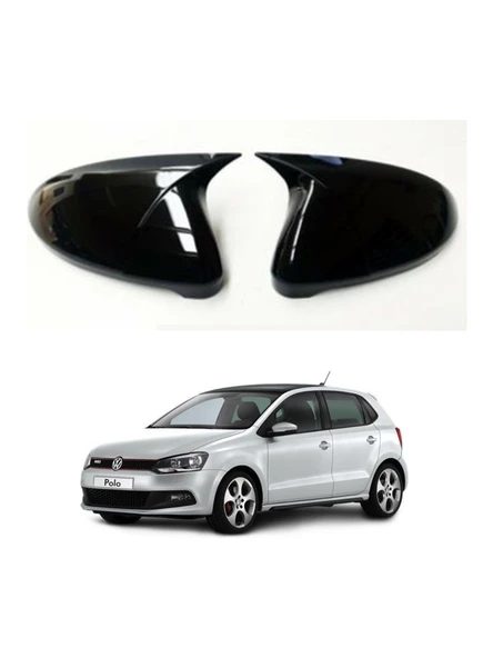 Vw Polo 6j 2014-2018 Uyumlu Batman Parlak Siyah Ayna Kapağı ürün görseli 1